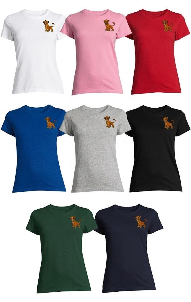 Blondie & Brownie T-Shirt Simba König Löwen Patch Shirt Retro Kino Vintage Löwe Sahara Damen Tee (Einzelset, Einzelartikel) SavannenKönig Simba Patch Tee Deluxe