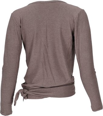 Guru-Shop Longsleeve Wickelshirt, Pullover, Wickeljacke, Yogashirt -.. alternative Bekleidung