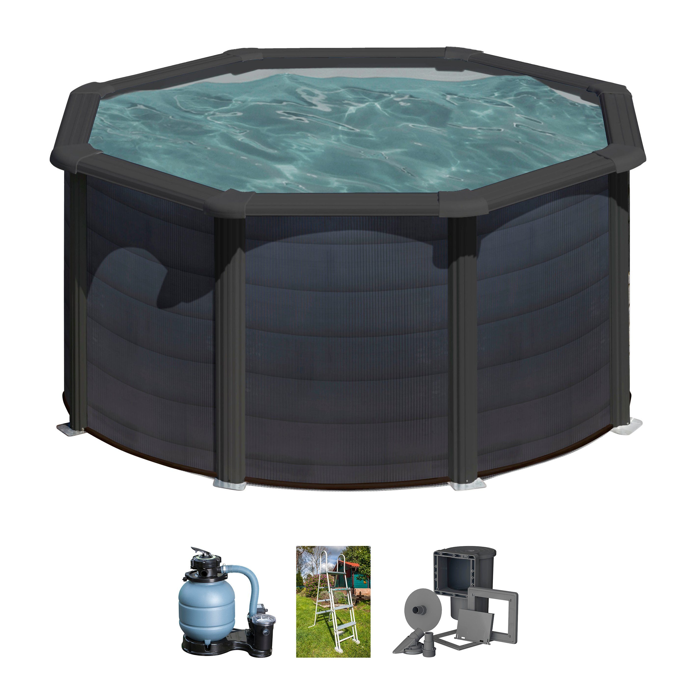 Rundpool GRAPHITE