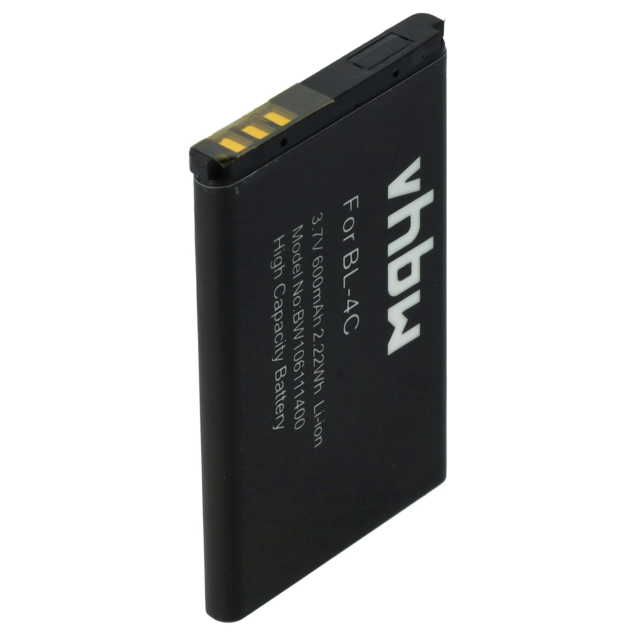 vhbw kompatibel mit Digma Li-Ion mAh E601hd 600 Smartphone-Akku (3,7 V)