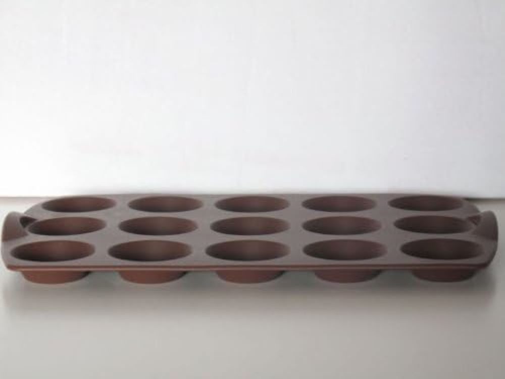 TUPPERWARE Backform TUPPERWARE Silikonform Mini Törtchen braun