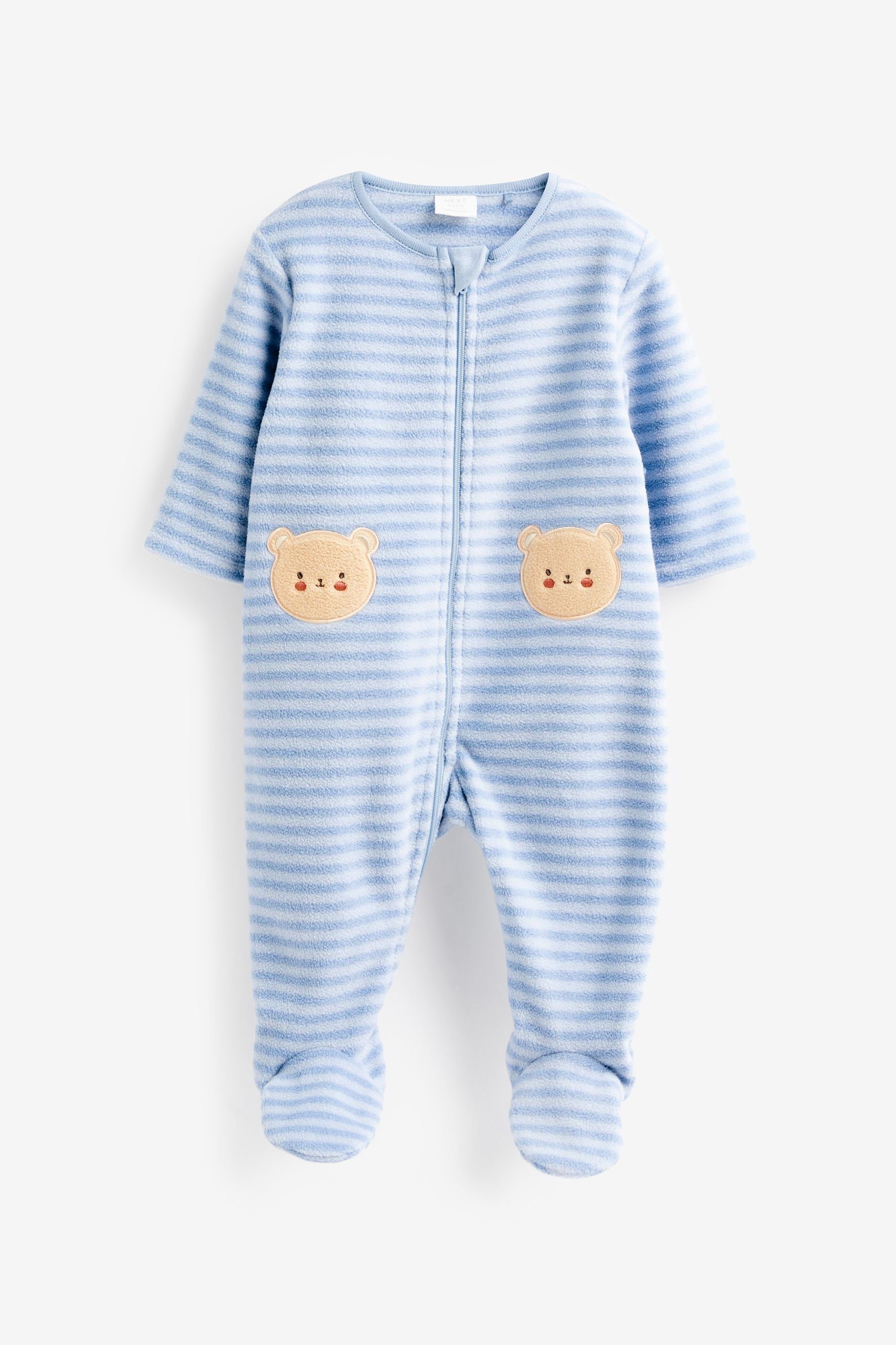 Baby-Schlafanzüge Schlafoverall Next Blue (2-tlg) Fleece aus 2er-Pack