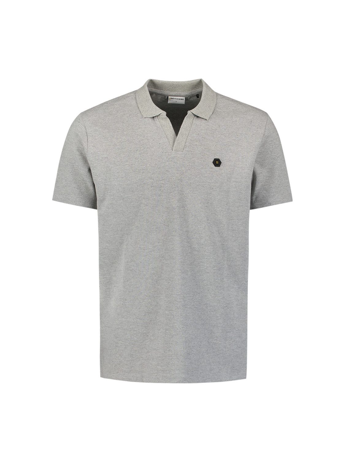 NO EXCESS Poloshirt Polo V Melange