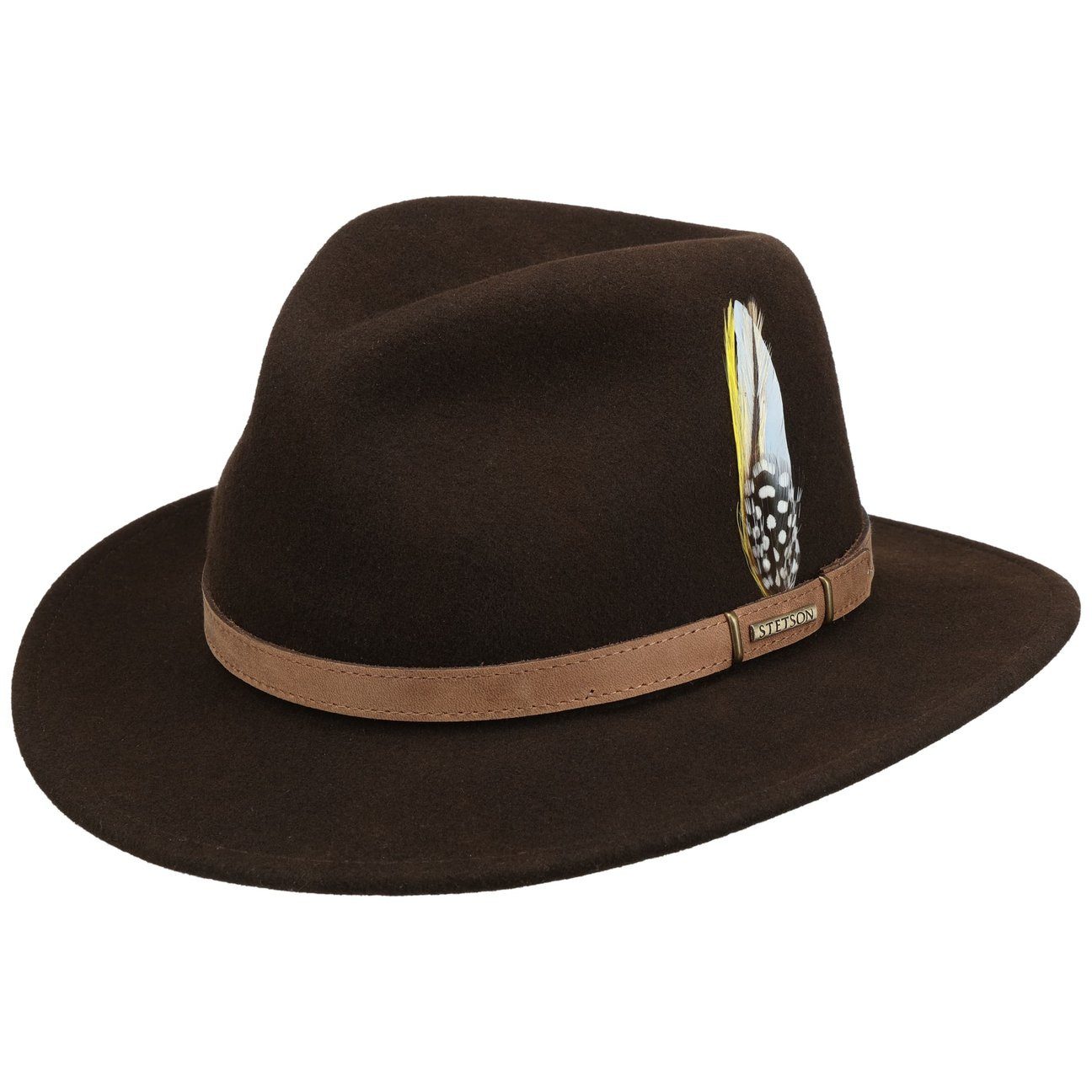 Stetson Filzhut (1-St) Wollfilzhut mit Lederband, Made in USA