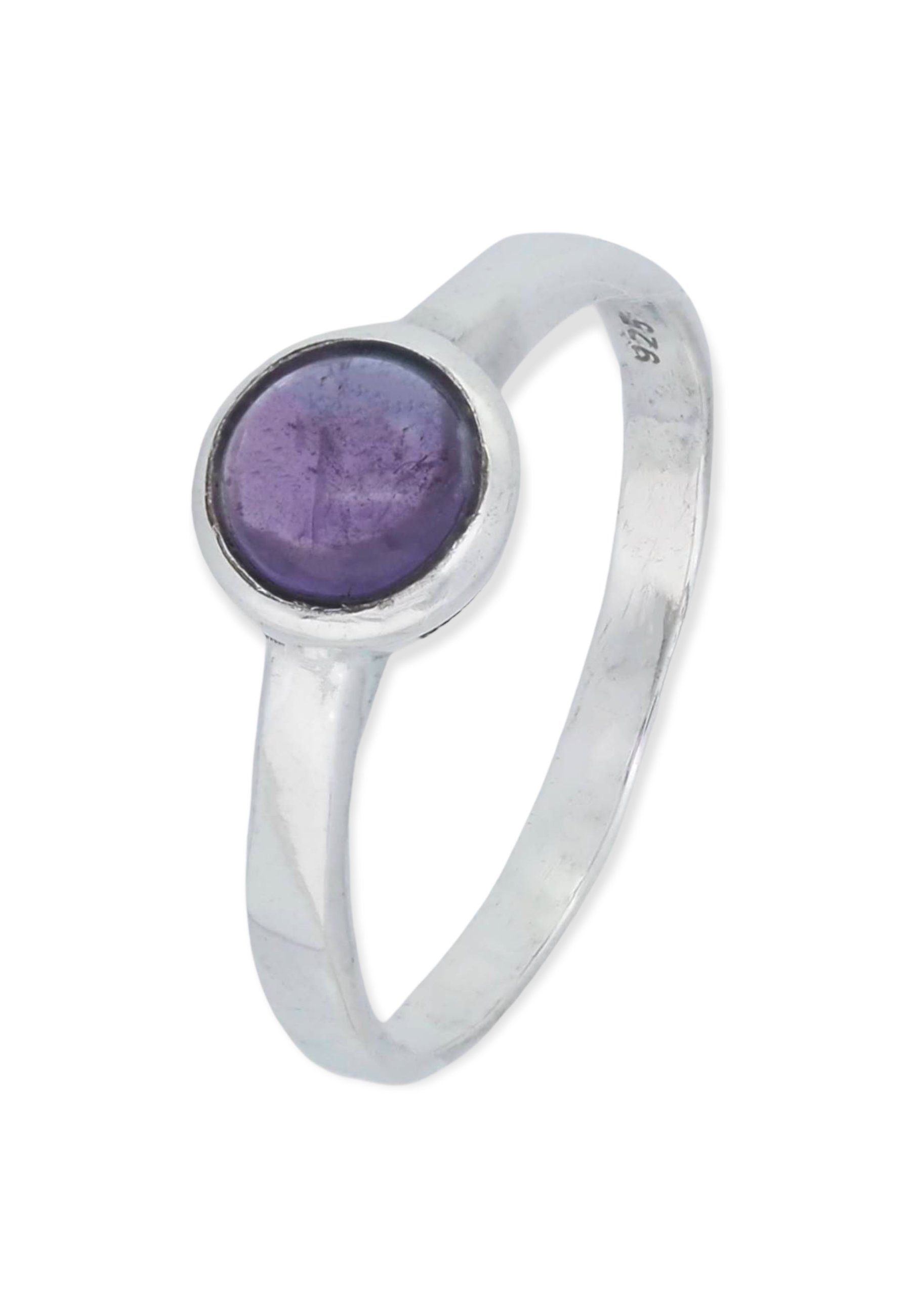 mantraroma Silberring 925er Silber mit Amethyst