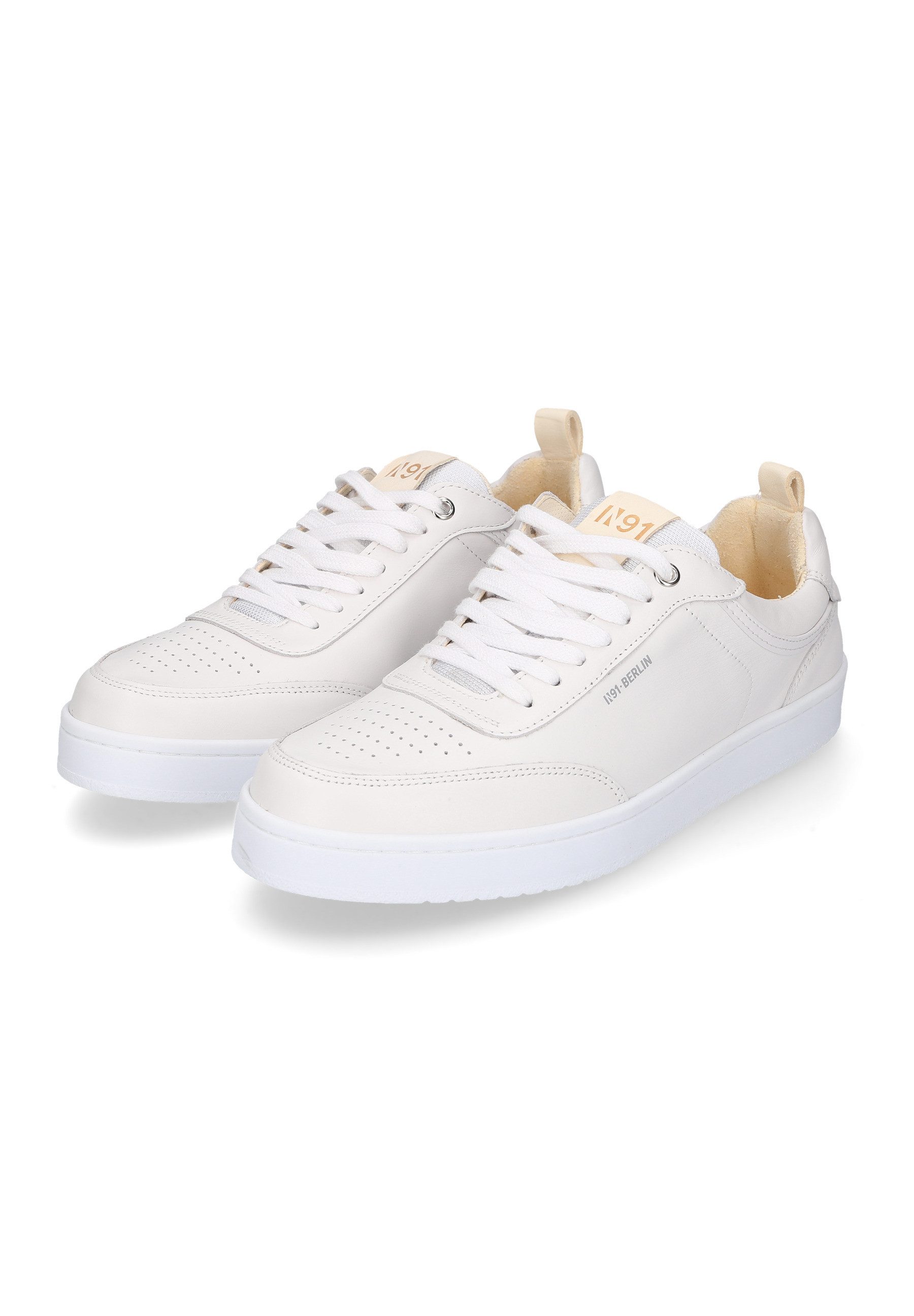 N91 Court M AB Herrensneaker Sneaker Turnschuh Leder handgefertigt, sportlicher Freizeitschuh Herren