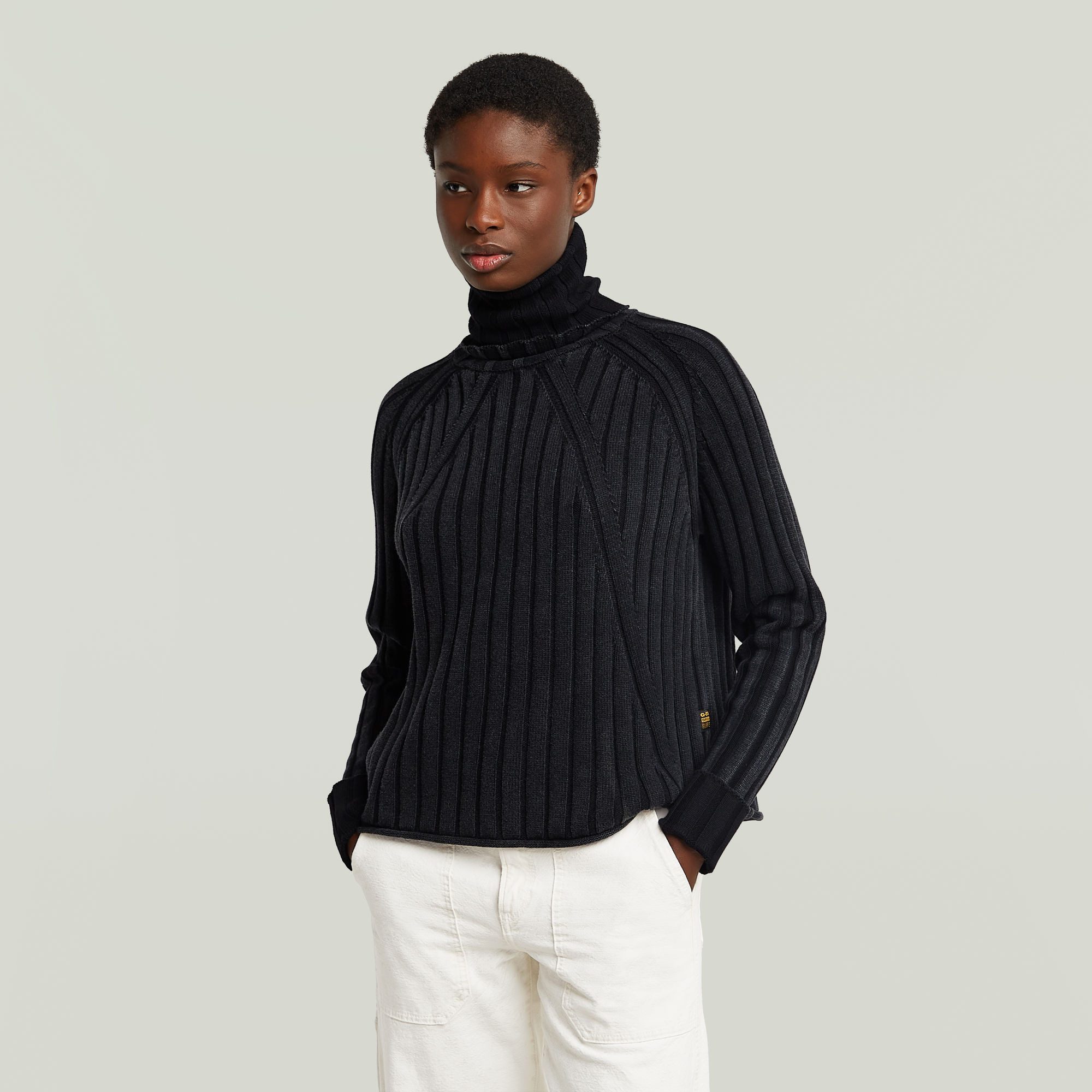 G-STAR Strickpullover Washed loose turtle knit wmn