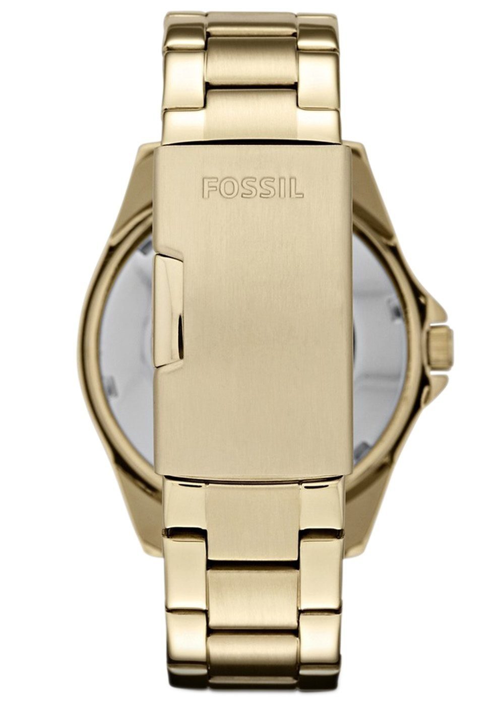 Fossil Multifunktionsuhr RILEY ES3203, Quarzuhr, Armbanduhr, Damenuhr, Datum, Edelstahlarmband, Glassteine