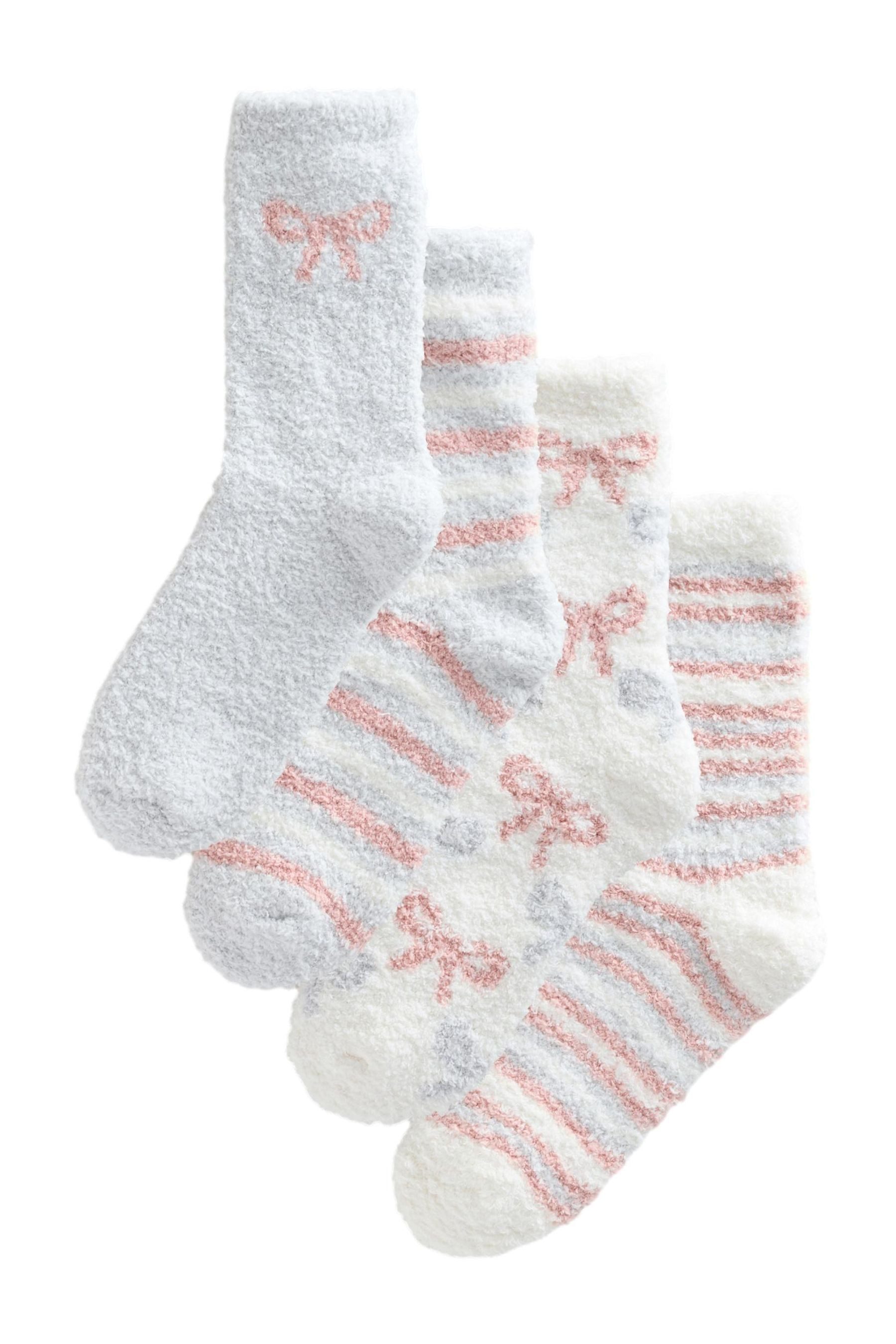 Next Kuschelsocken Kuschelige Söckchen, 4er-Pack (4-Paar)