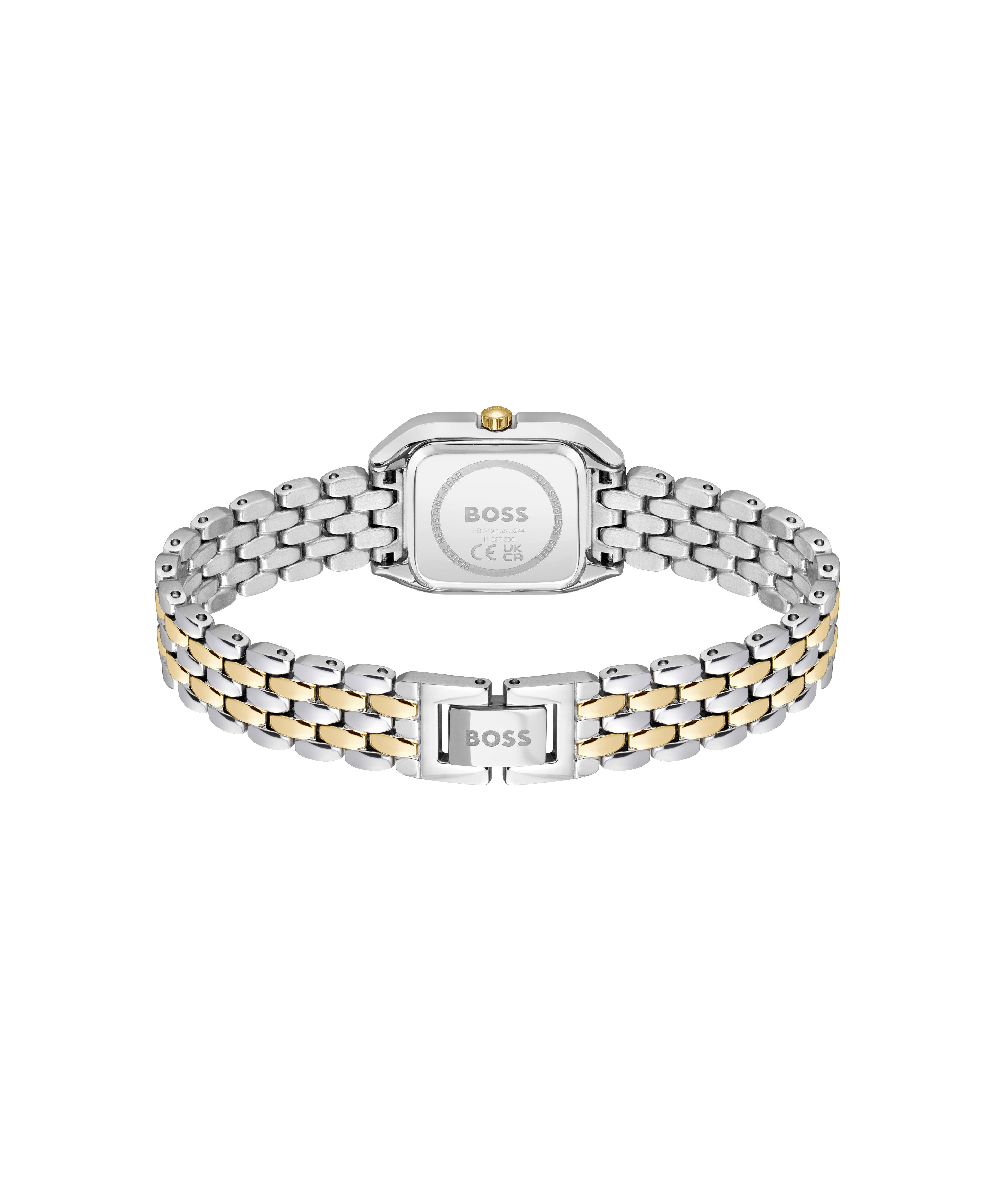 BOSS Quarzuhr MAE PETITE 1502822, Armbanduhr, Damenuhr, Edelstahlarmband, analog