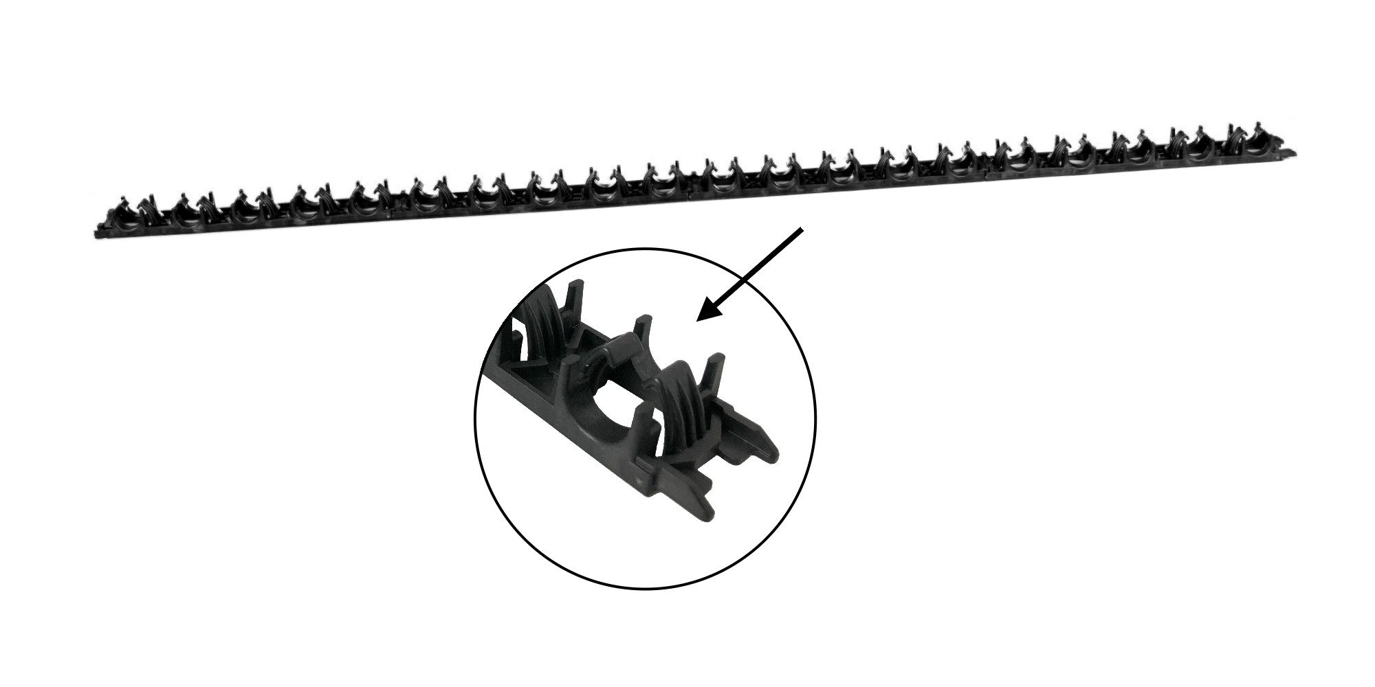HoWaTech Fußbodenheizung Fußbodenheizung Wandheizung Rohr Klemmschiene ø14-22mm mit Klebung, (Set, 30-tlg), Flexibles Stecksystem