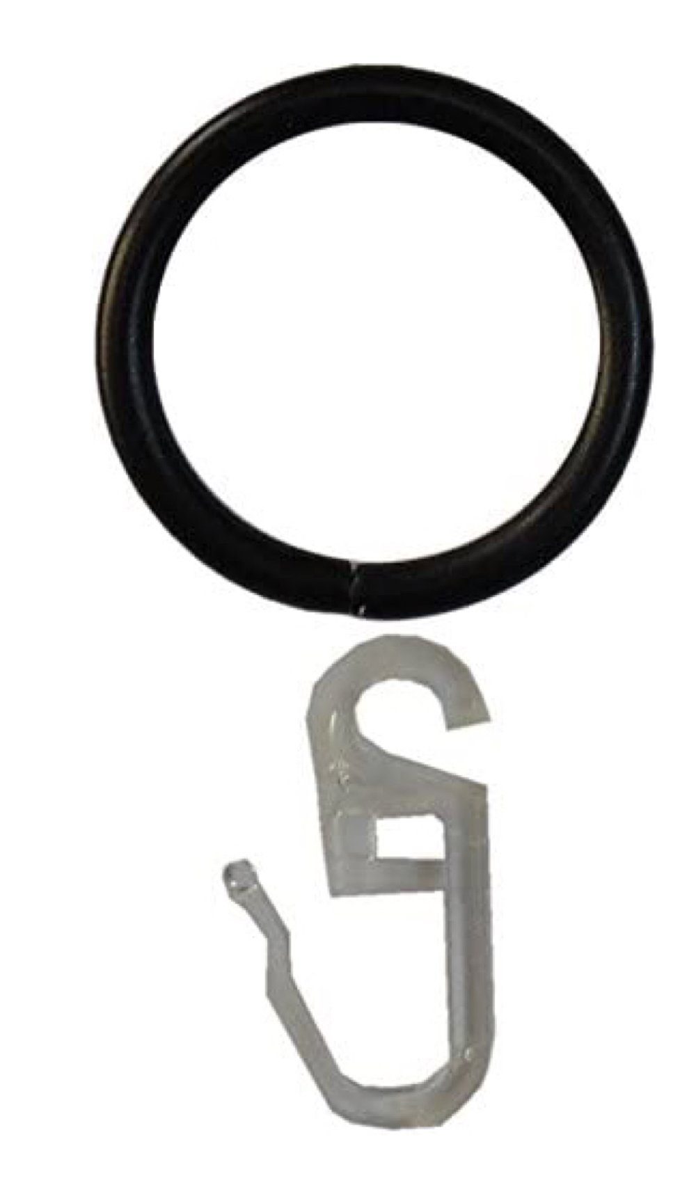 Garduna Gardinenring für Ø16 & Ø20mm Gardinenstangen, (Set, 20-St., mit Faltenhaken)