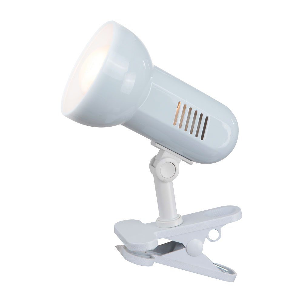 GLOBO LIGHTING Klemmleuchte, Leuchtmittel nicht inklusive, Praktische Schreib Tisch Leuchte Klemm Strahler Regal Spot Lampe Globo