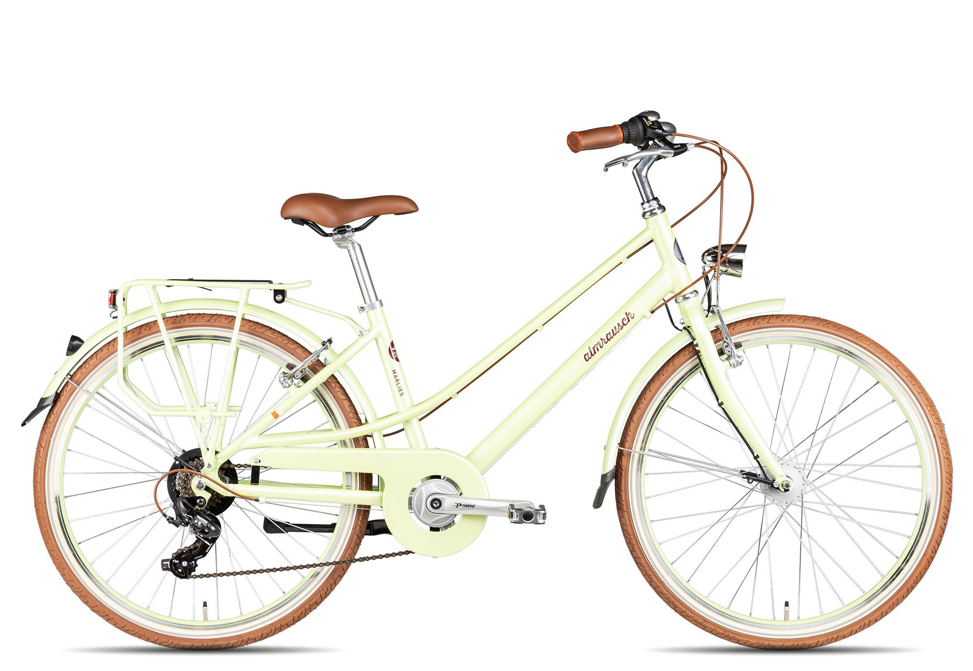 Almrausch Cityrad Marlies 6 26, 6 Gang Shimano Tourney 6 Schaltwerk, Kettenschaltung, sportlicher Aluminiumrahmen grün