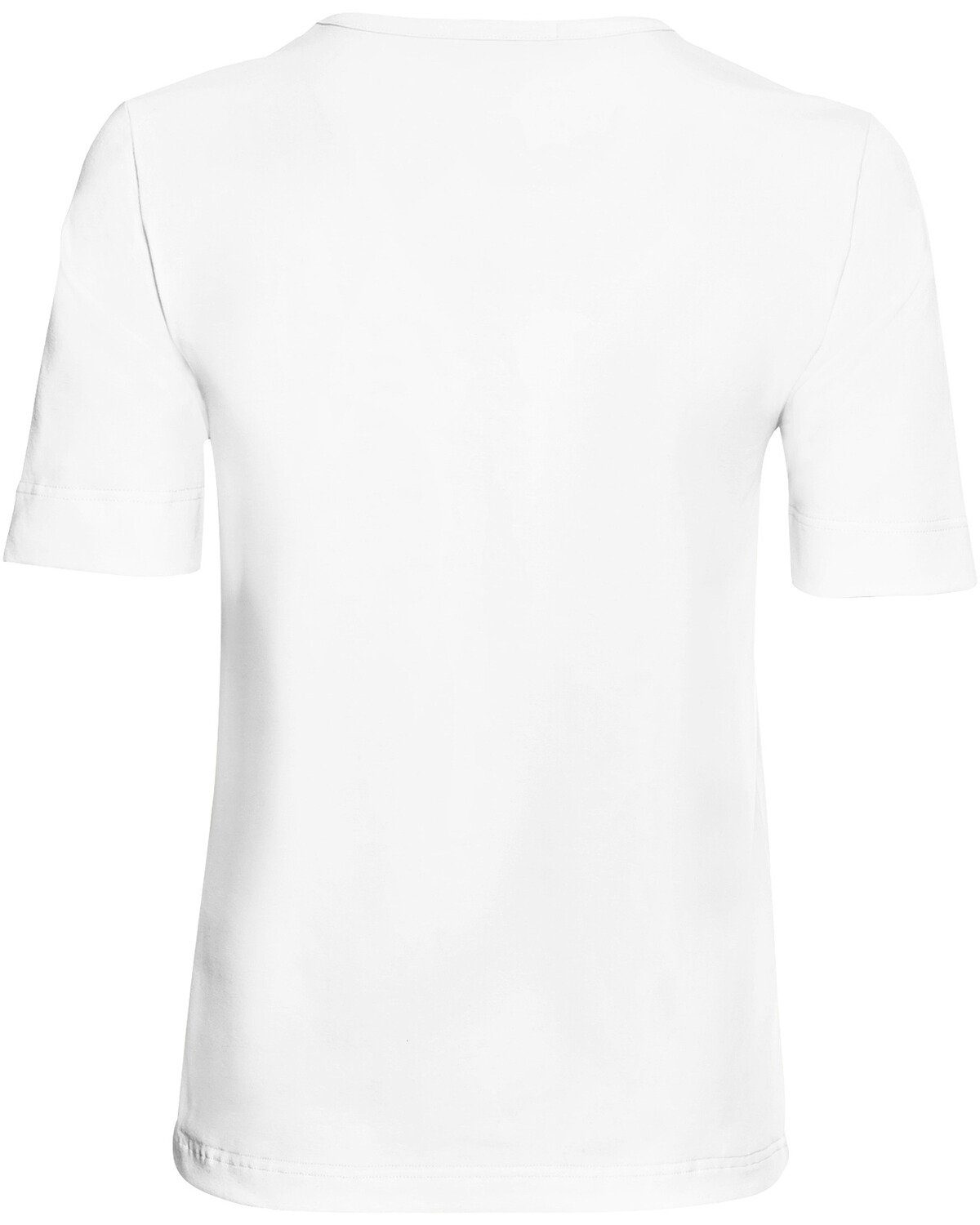 T-Shirt Rundhals Highmoor T-Shirt Weiß mit