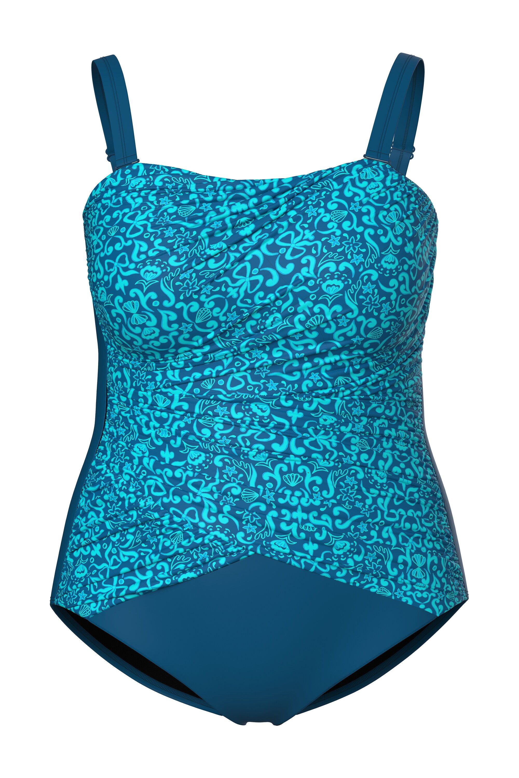 Ulla Popken Badeanzug Badeanzug Paisley Softcups günstig online kaufen