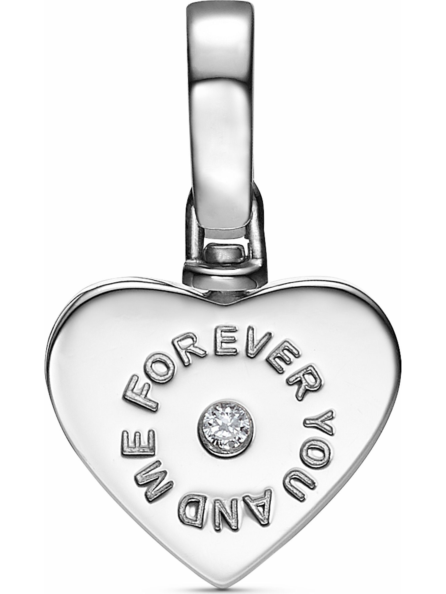 JETTE Kettenanhänger JETTE Damen-Charm 925er Silber rhodiniert Zirkonia günstig online kaufen