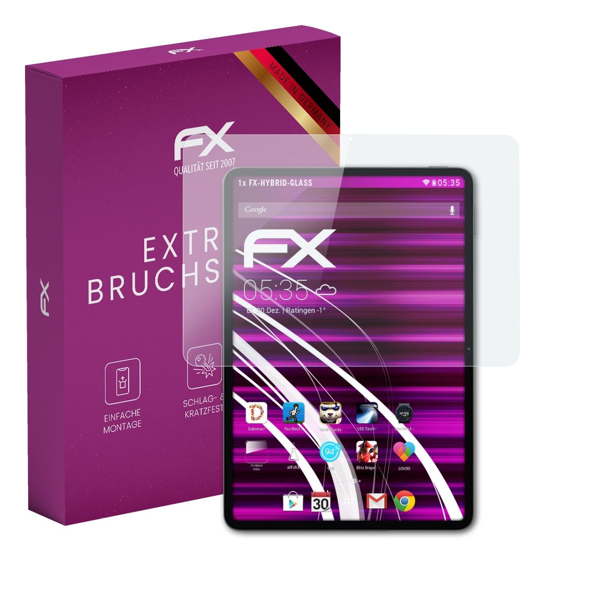 atFoliX Schutzfolie Panzerglasfolie für Xiaomi Pad 7, Ultradünn und superhart