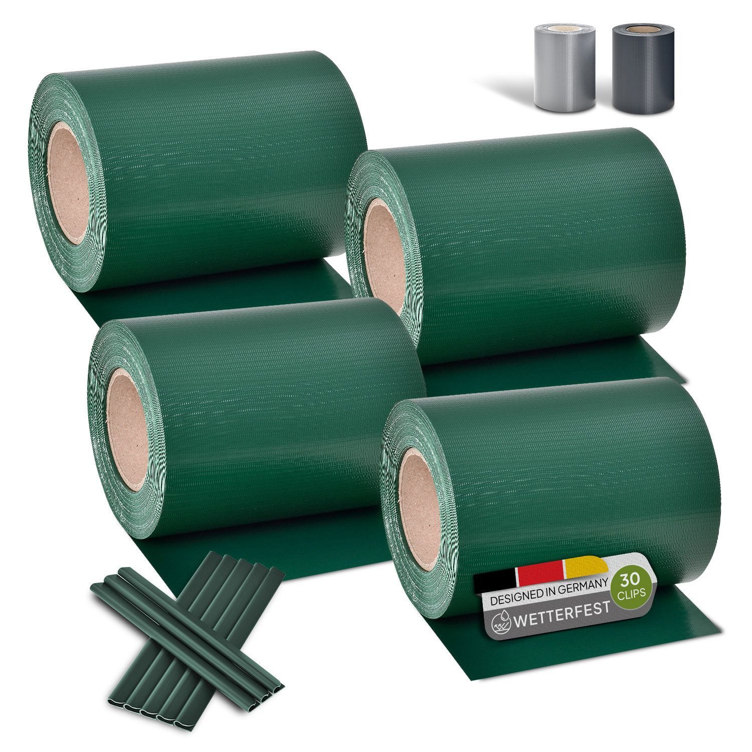 Juskys Sichtschutzstreifen PVC Sichtschutzstreifen 4er Set, günstig online kaufen