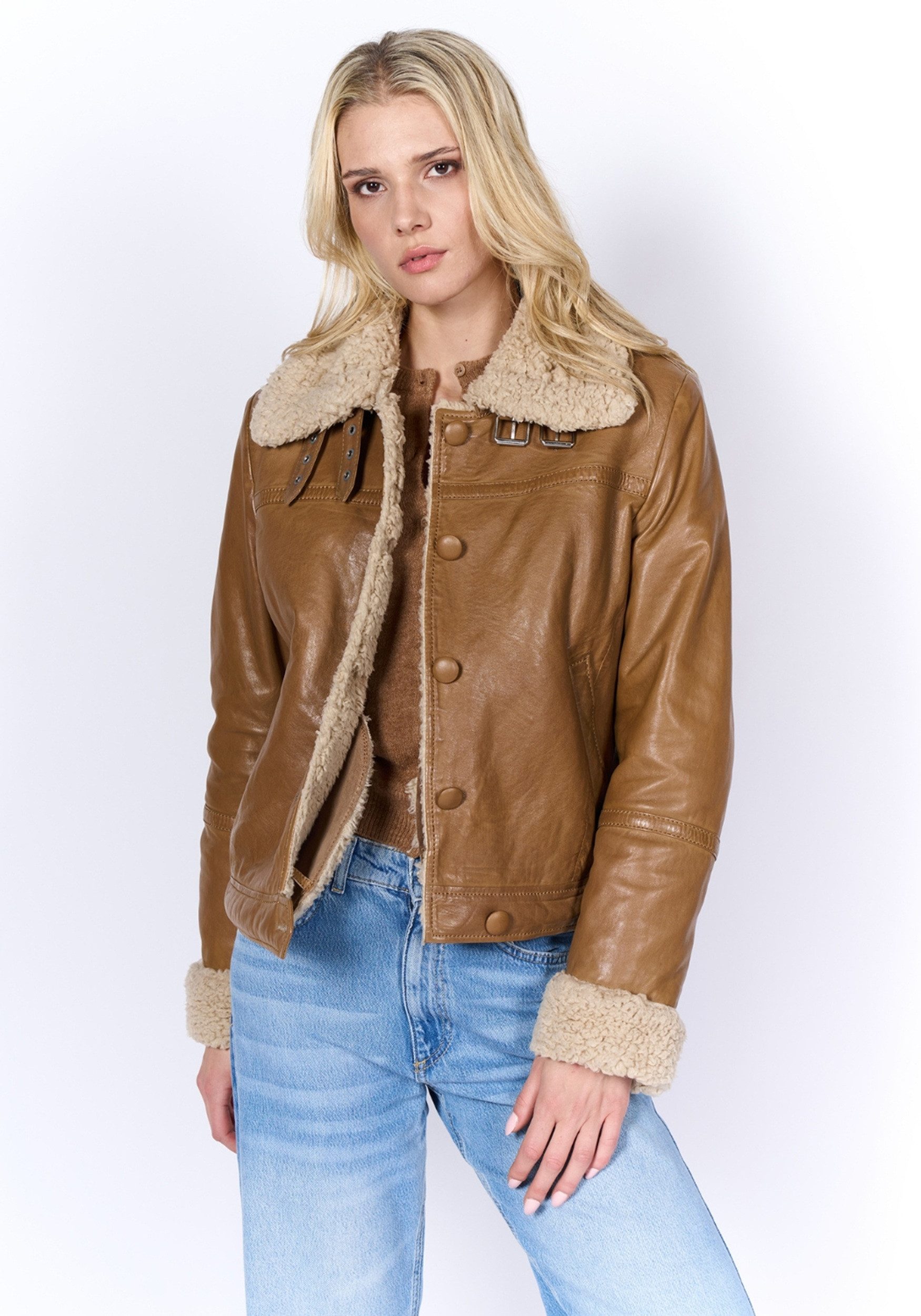 Freaky Nation Lederjacke Cozy Mood-FN