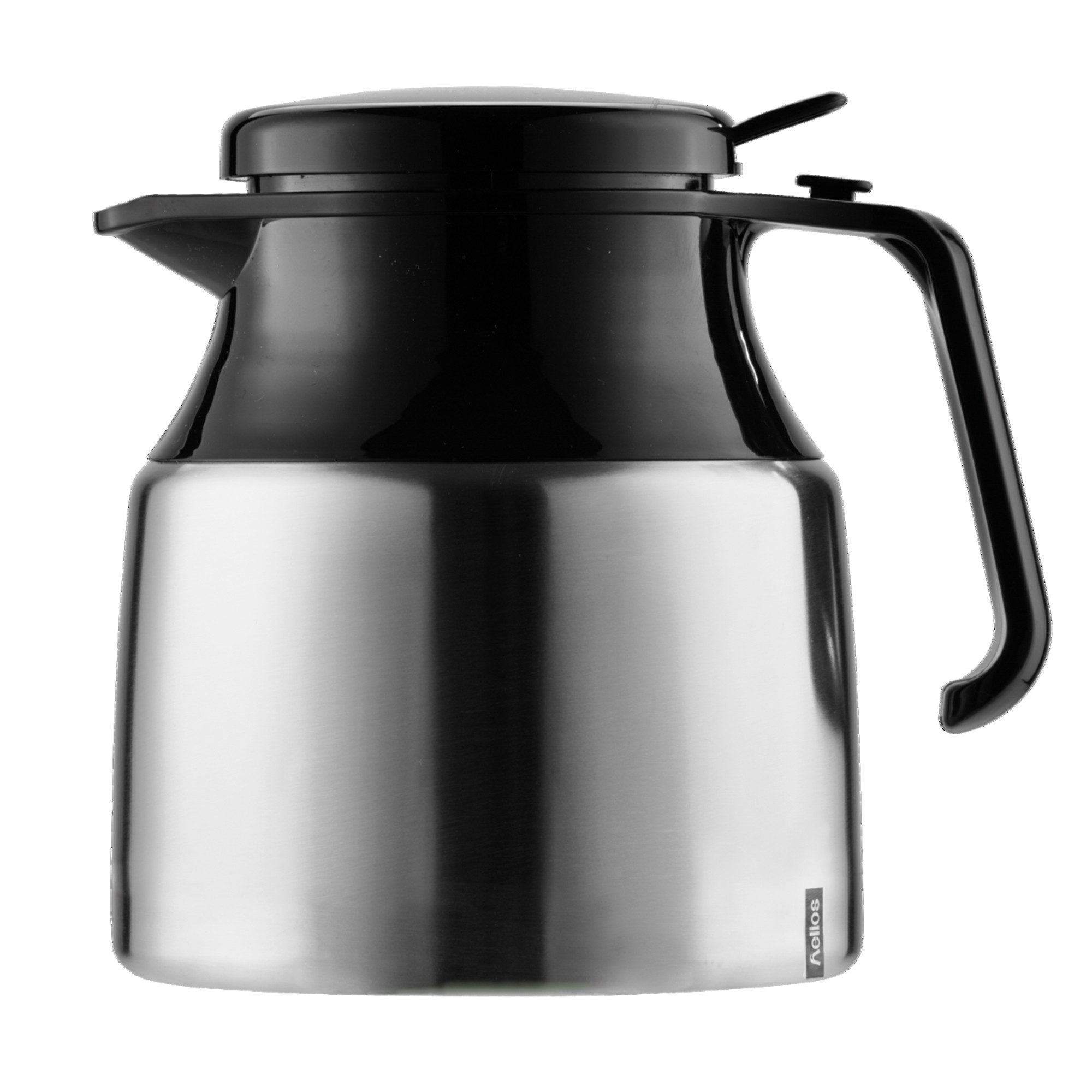 Helios Geschirr-Set Isolierkanne Mondial Push 2405 Edelstahl 1,3l