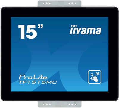 Iiyama 38.0cm (15) TF1515MC-B2 4:3 M-Touch HDMI+DP TFT-Monitor (1024 x 768 px, XGA, 8 ms Reaktionszeit, Touchscreen, Eingebautes Mikrofon, HDCP)