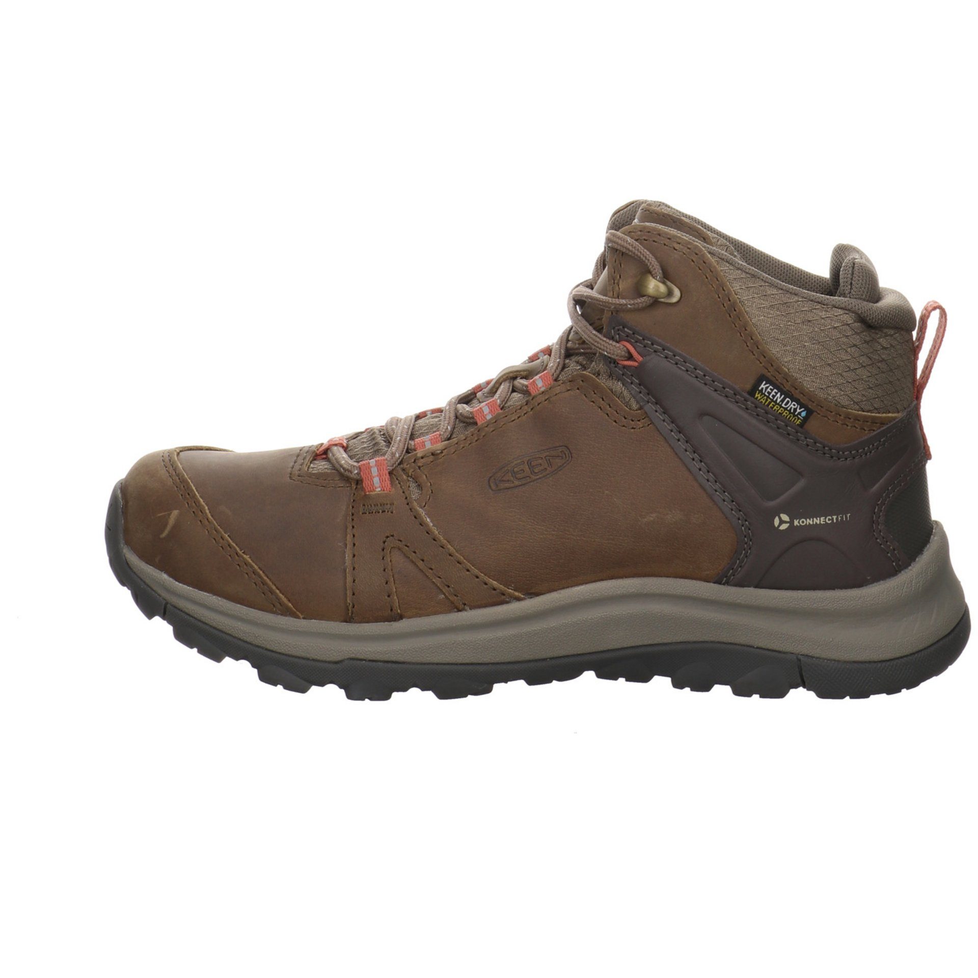 Schuhe Damen Leder-/Textilkombination Outdoor Terradora Outdoorschuh ll Brindle/Redwood Keen Outdoorschuh