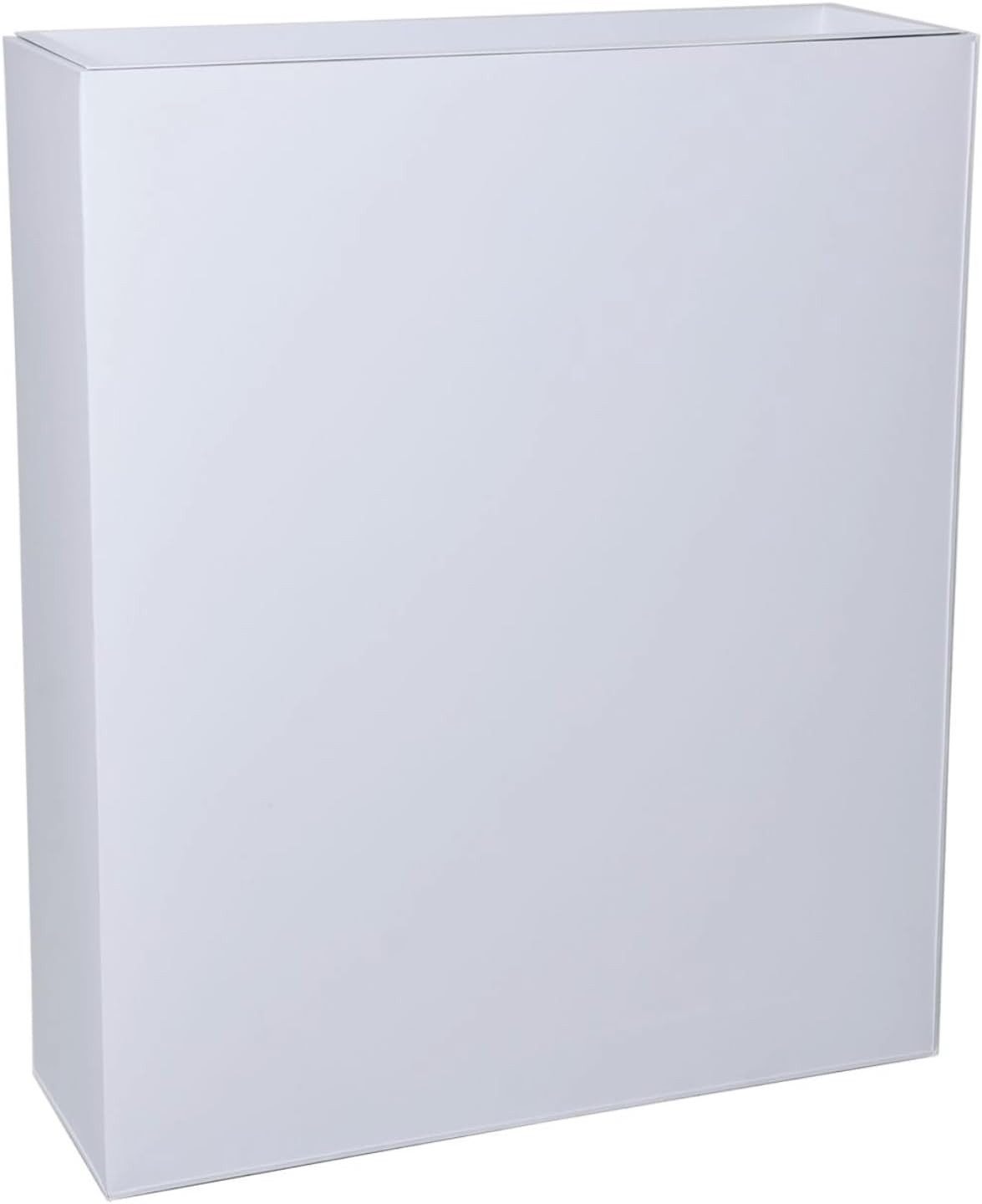 VIVANNO Pflanzkübel pulverbeschichtetes Stahlblech ELEMENTO Kasten - Weiß M günstig online kaufen