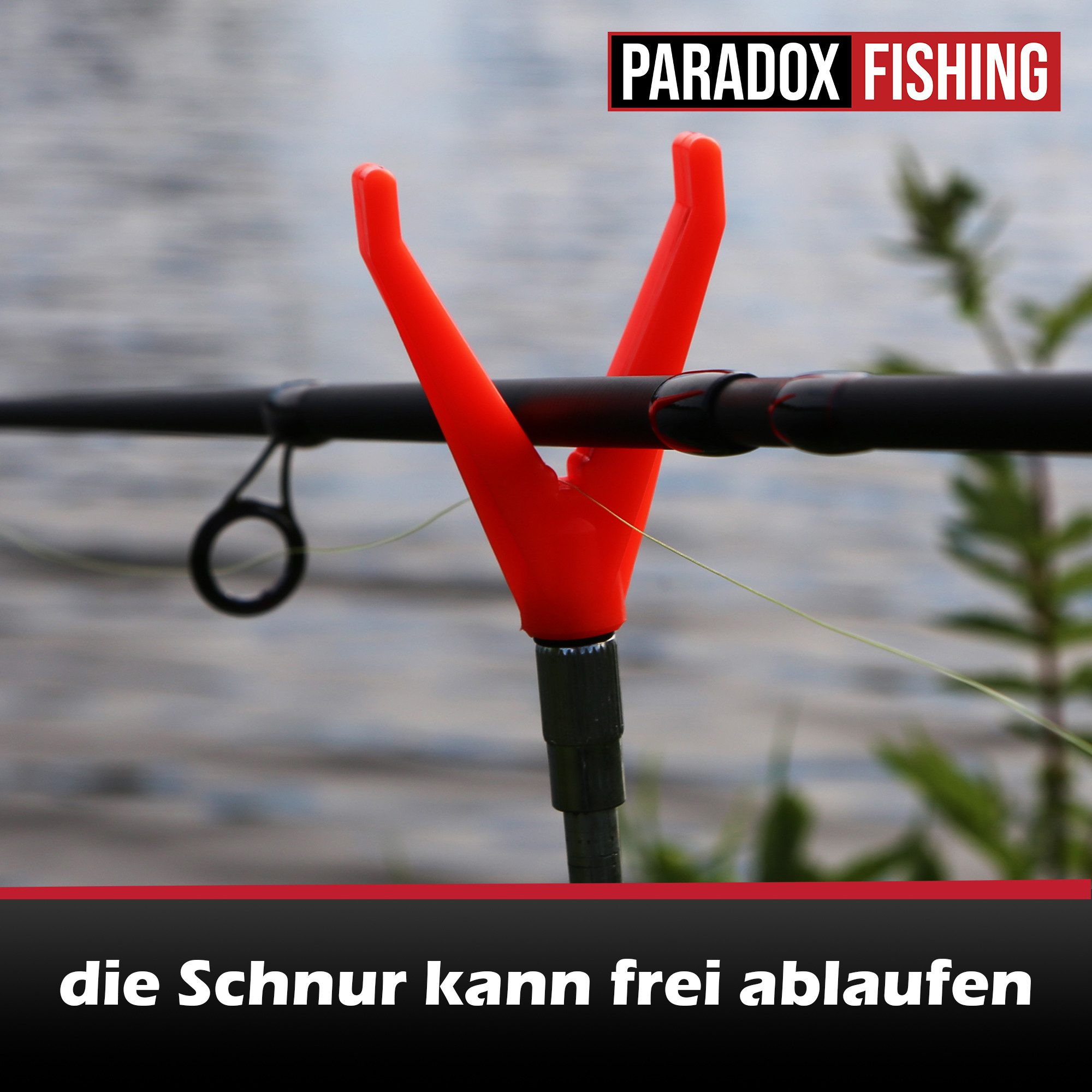 Paradox Fishing Rutenständer Rutenständer 4/8 Stück, (4-tlg., höhenverstellbar, höhenverstellbar 70-110cm, Signalkopf, stabil, Universalgewinde)
