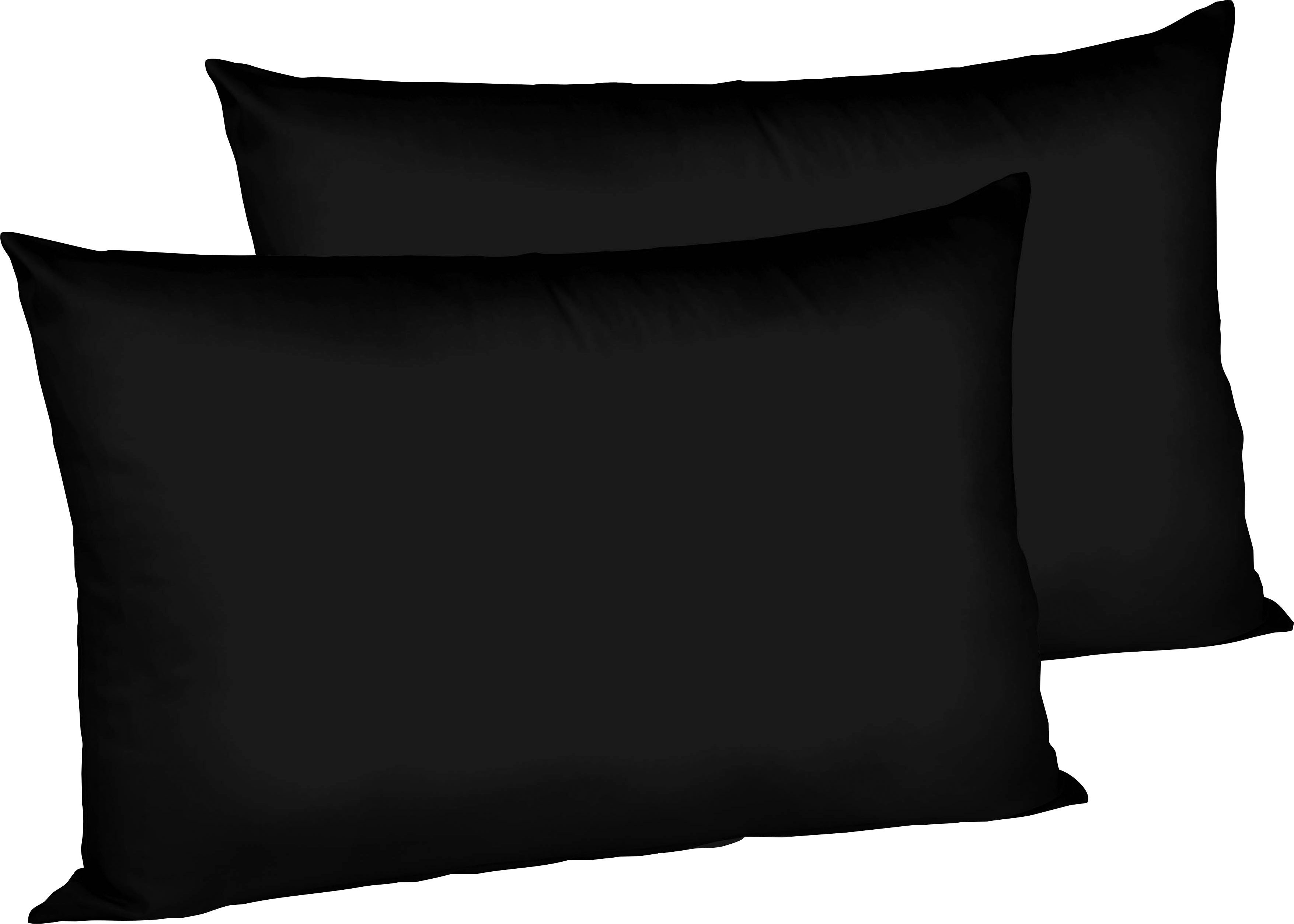 fleuresse Kissenbezüge Colours, (2 Stück), edler, bügelfreier Interlock-Jersey aus 100% Baumwolle