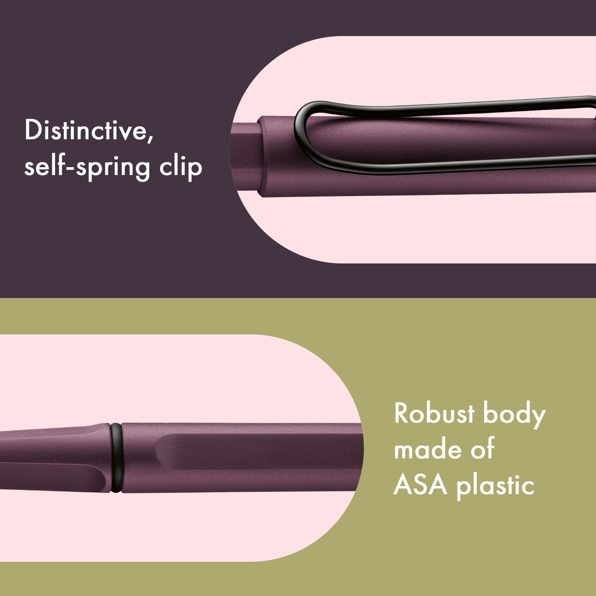 LAMY Tintenroller LAMY Safari scarlet Tintenroller ergonomisch Strichbreite M mit Mine M – Bild 2 von 4