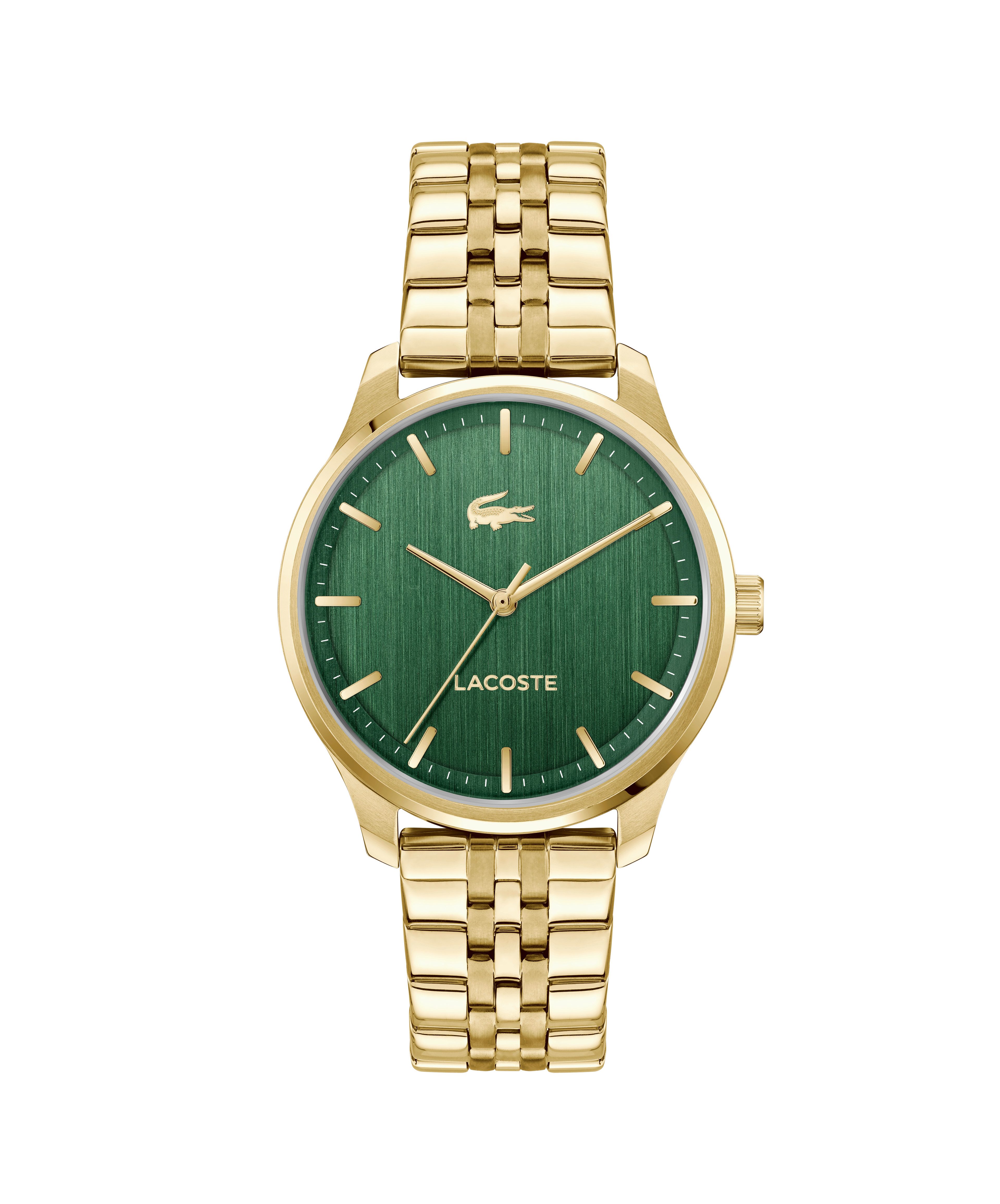 Lacoste Quarzuhr Lisbon 2011539, Armbanduhr, Herrenuhr, Edelstahlarmband, analog