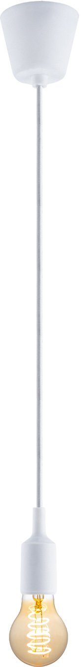 Leuchtmittel, Silikon Schnurpendel Paco ohne SUN, Home Schwarz Überzogen E27 Pendelleuchte Textilkabel 1,5m