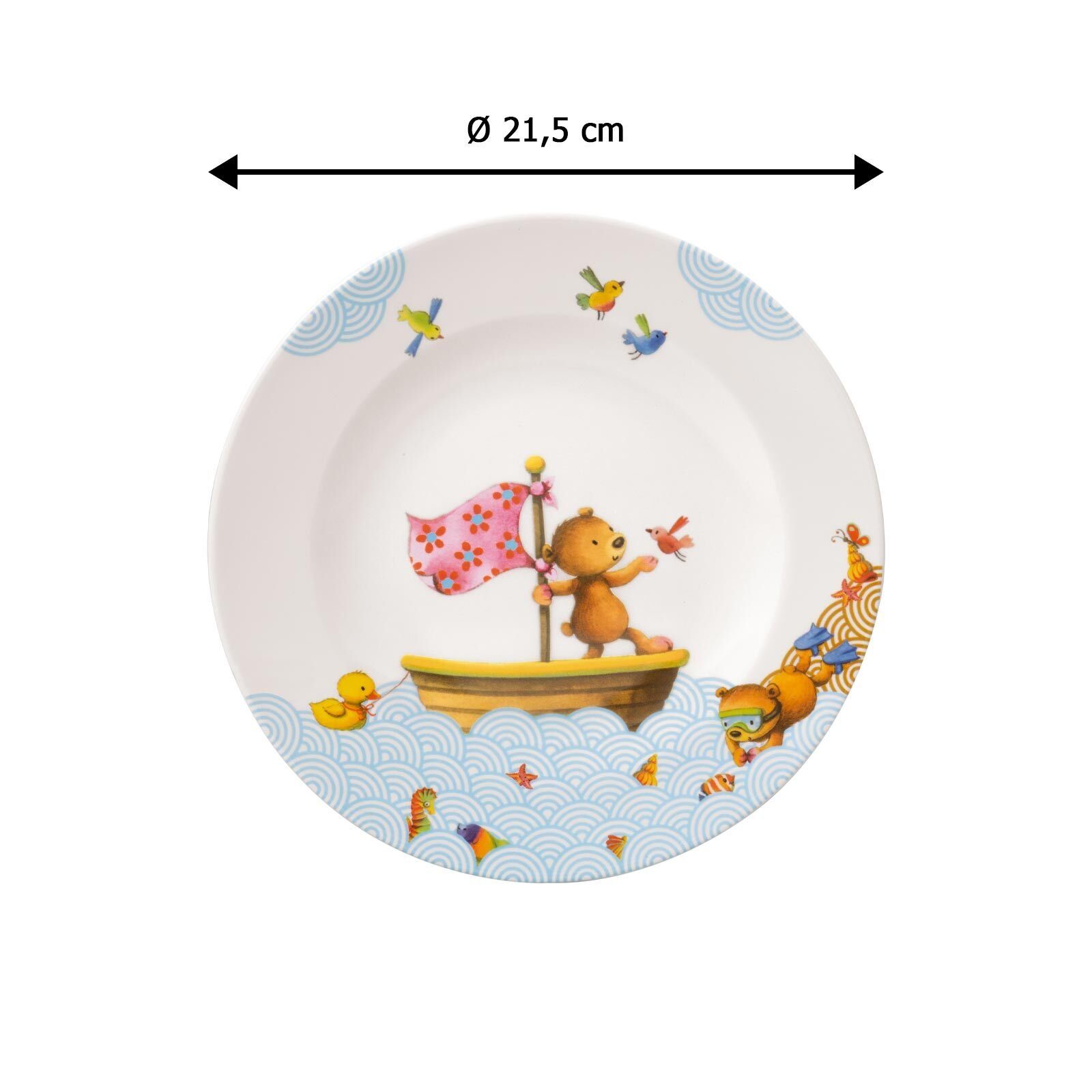 Villeroy & Boch Teller Happy as a Bear Kinderteller ø 21,5 cm, (1 St)