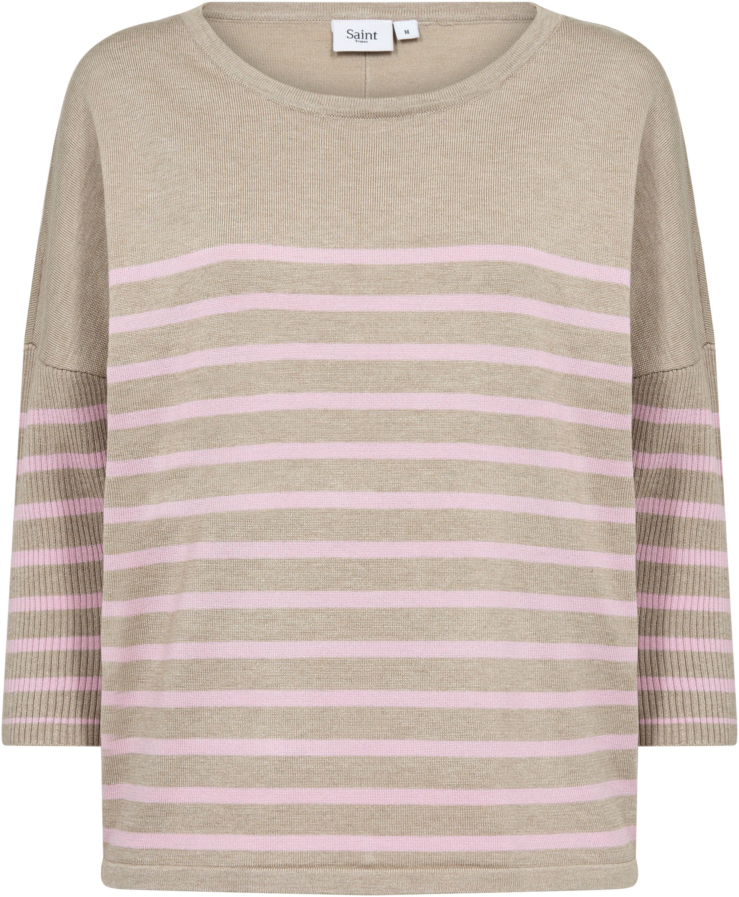 Saint Tropez Strickpullover MilaSZ R-neck Stripe günstig online kaufen