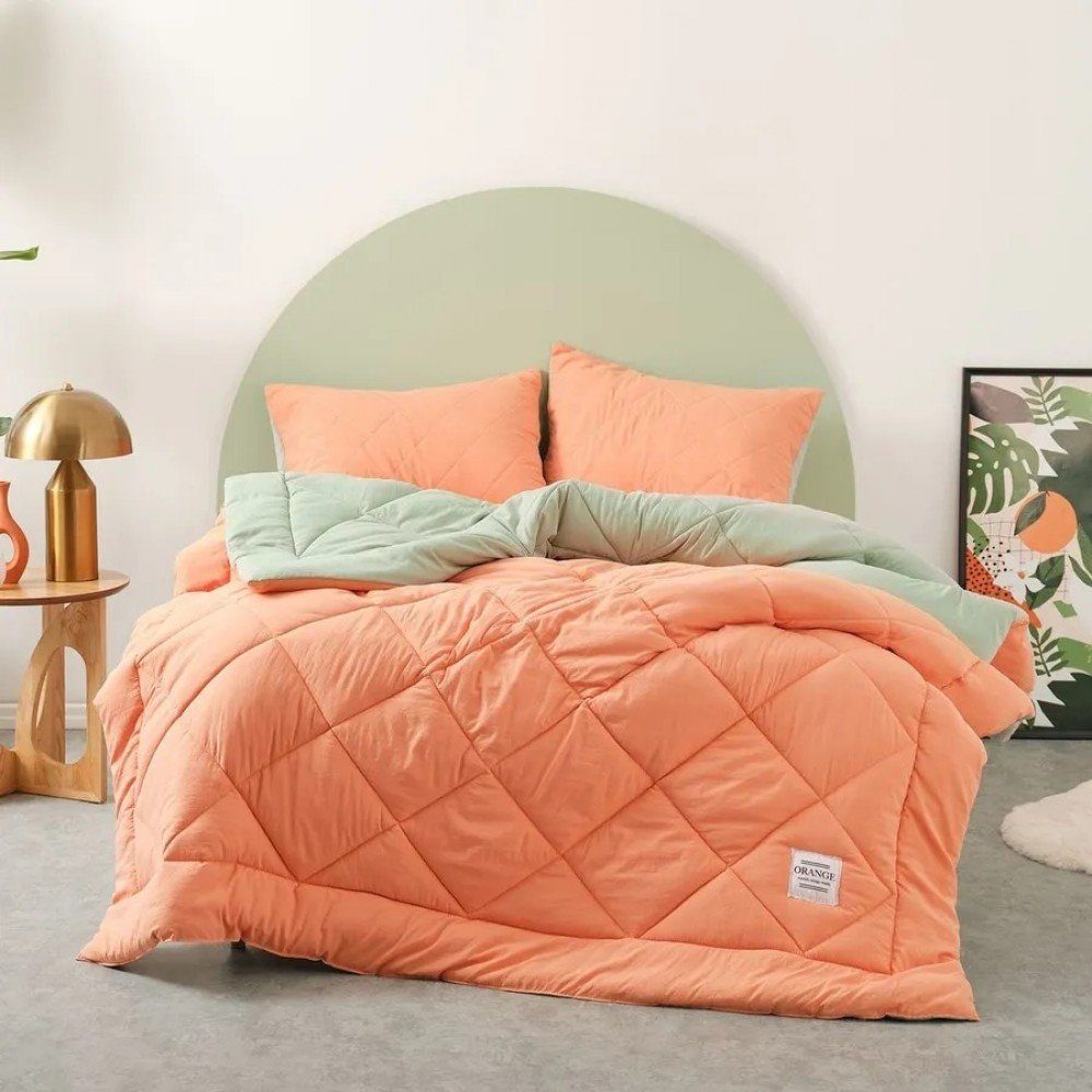 Bettwäsche Karaca Home Smart Comfort Orange Einzel Bettbezug Set,100 %  Mikrofaser, Karaca Home