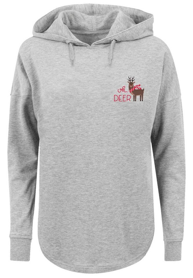 F4NT4STIC Sweatshirt Christmas Deer Premium Qualität, Rock-Musik, Band,  Gemütlicher Dammen Hoody mit sportlichem Look