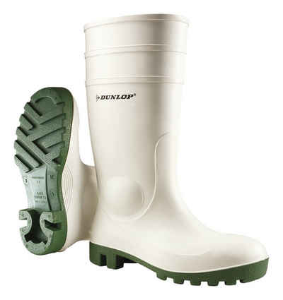 Dunlop Gummistiefel Stiefel Protomastor, weiß, grün, Größe 48
