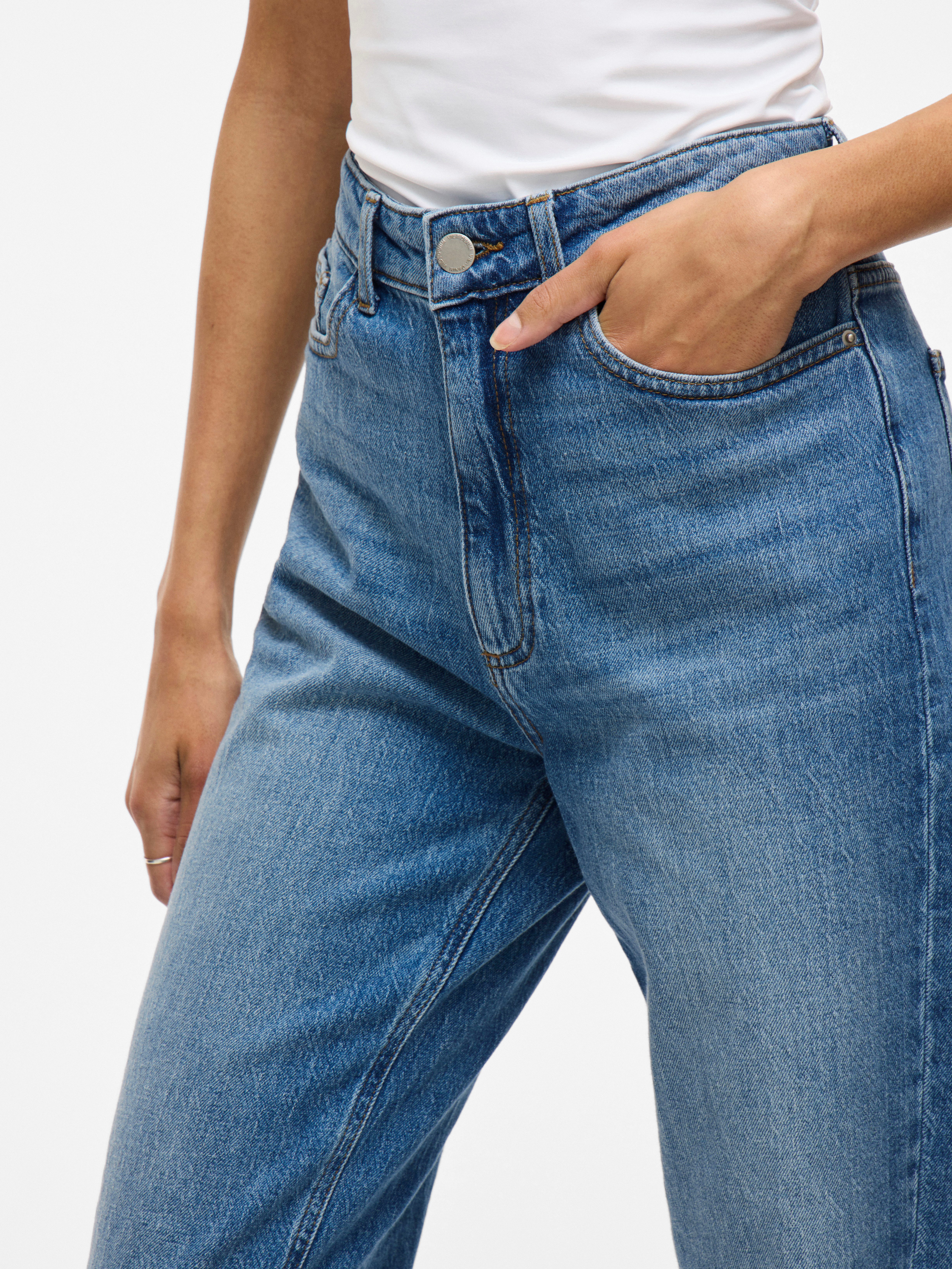 Vila High-waist-Jeans VIKELLY JAF HW STRAIGHT JEANS-NOOS Baumwollmischung günstig online kaufen