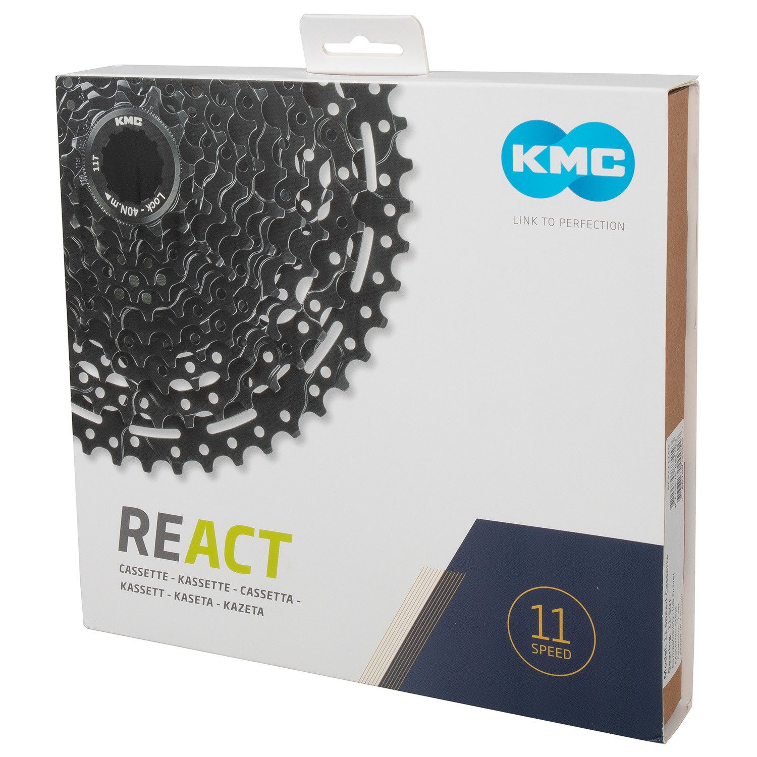 KMC Zahnkranz REACT Kassette - 11 Speed, 11-fach, 11-50 Zähne, robustes Stahl