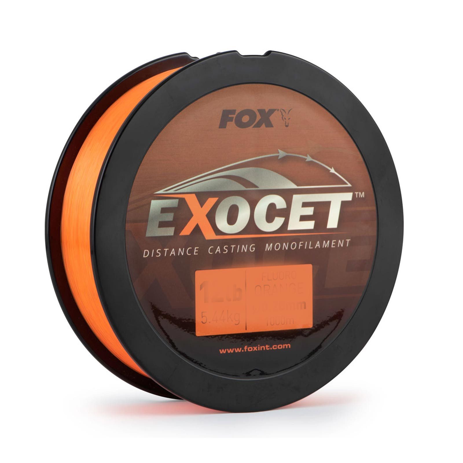 Fox Angelschnur, 1000 m Länge, Fox Exocet Fluoro orange Mono 0.33mm 16lb 7.5kg 1000m Karpfenschnur