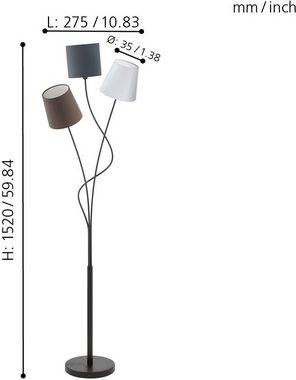 EGLO Stehlampe MARONDA, Leuchtmittel wechselbar, ohne Leuchtmittel