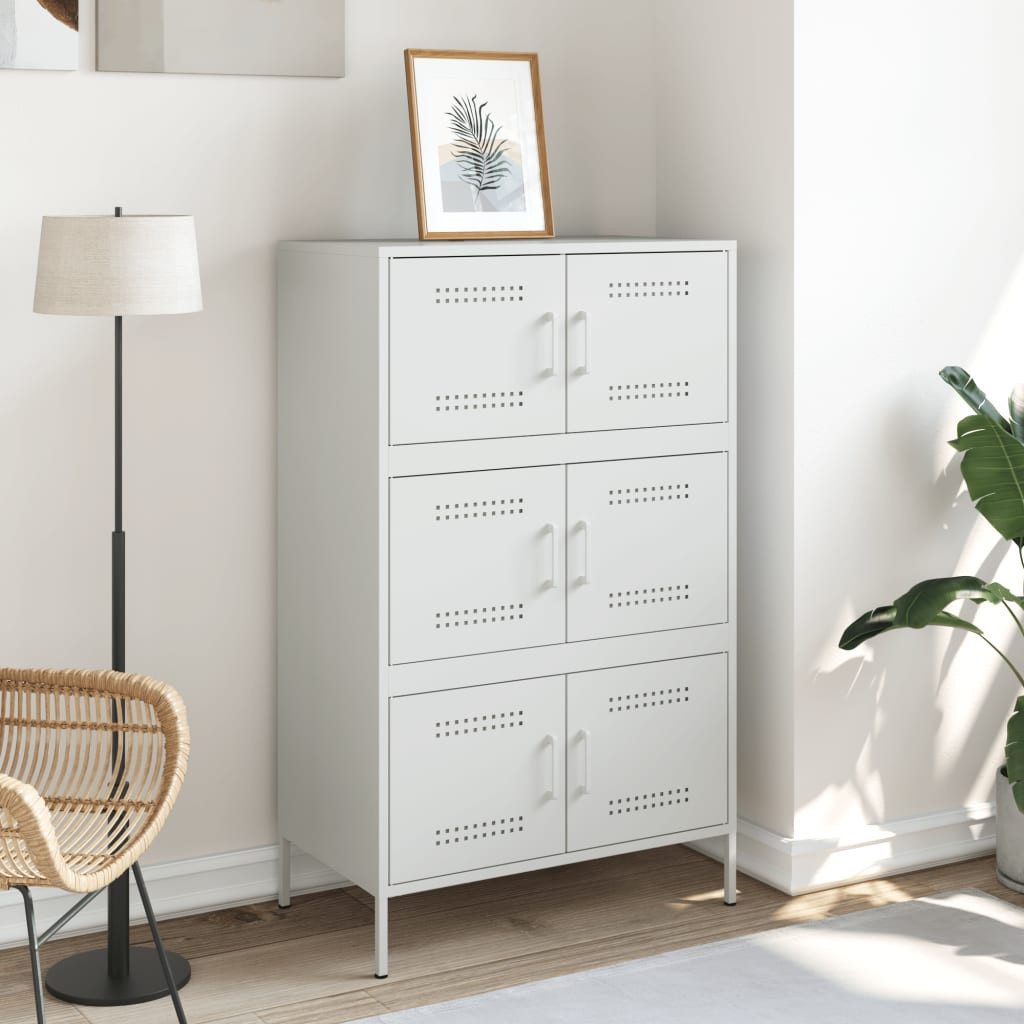 vidaXL Highboard Highboard Weiß 68x39x113 cm günstig online kaufen