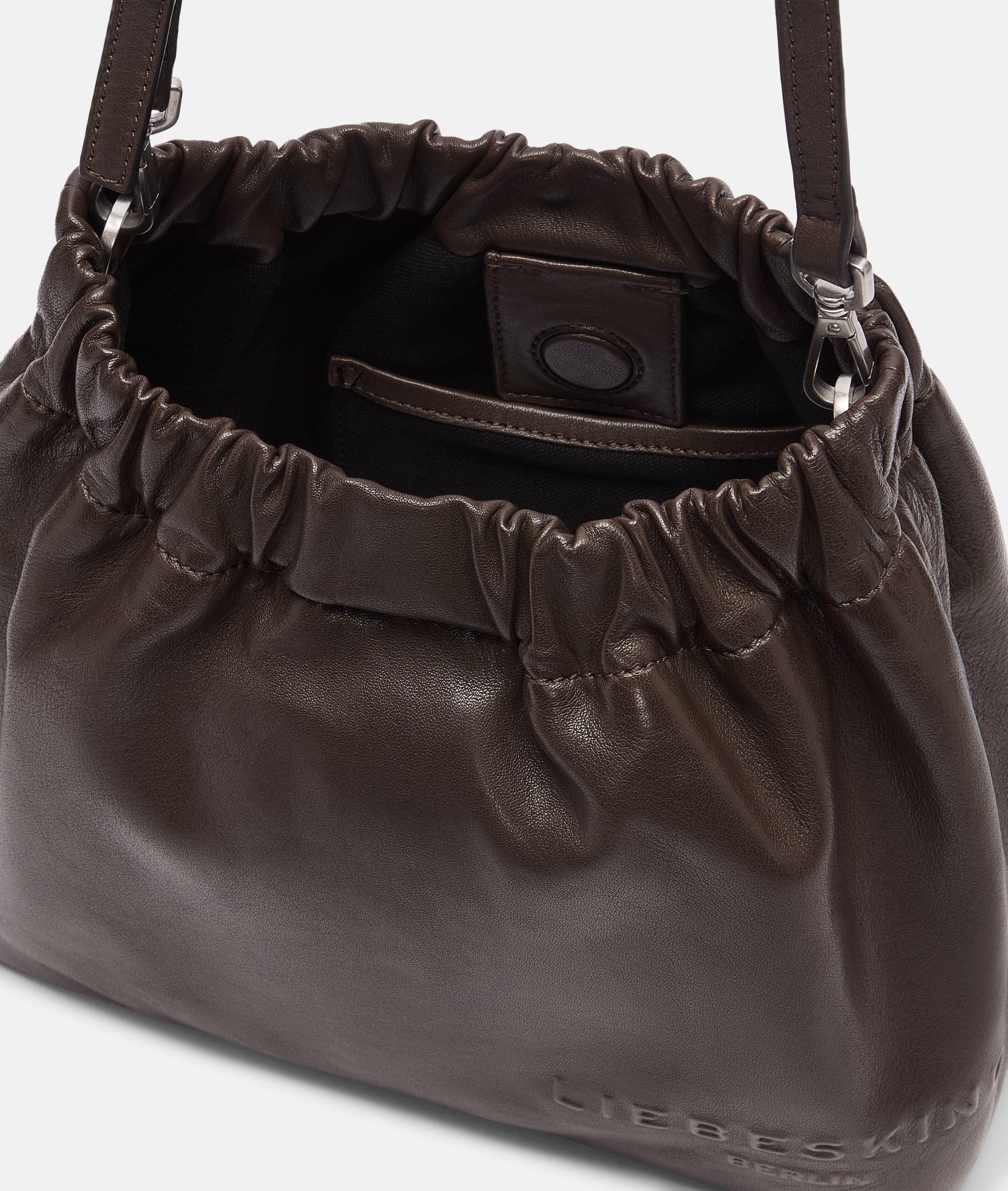 Liebeskind Berlin Schultertasche Cloud Hobo S, Handliche Schultertasche aus Schafsleder