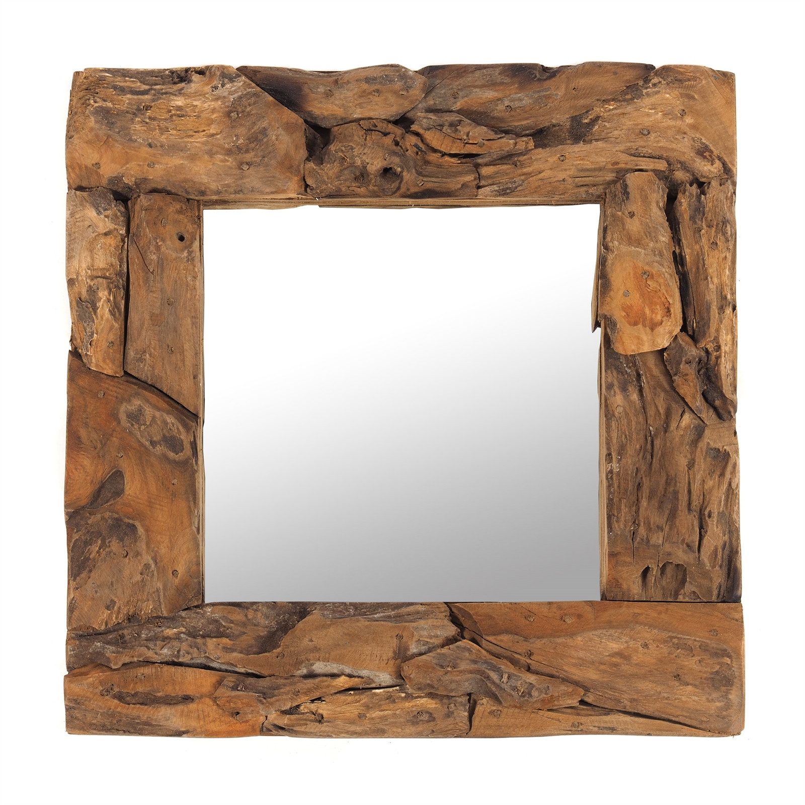 DESIGN DELIGHTS Wandspiegel HOLZSPIEGEL "Holz massiv günstig online kaufen