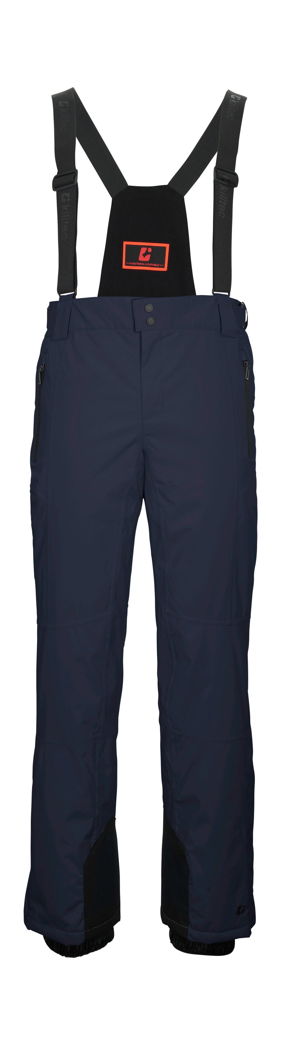 Killtec Skihose KSW 100 MN SKI PNTS Wind- und wasserdichte Skihose mit anpassbaren Trägern