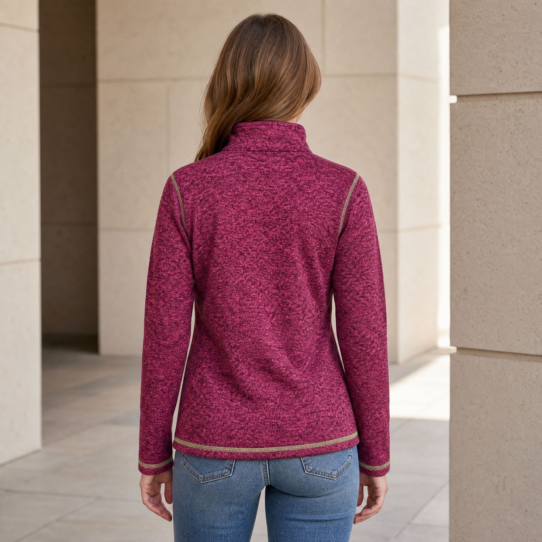 Nebulus Fleecejacke CHIOS, P5184 - Damen, fuchsia-lime, M/38