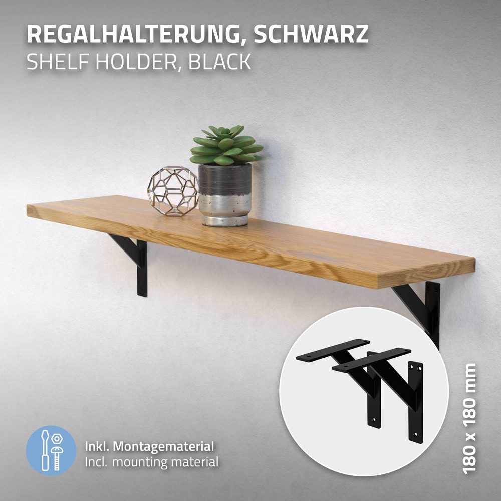 ML-DESIGN Wandregalhalter Regalhalterung aus Aluminium, Wandregal, günstig online kaufen