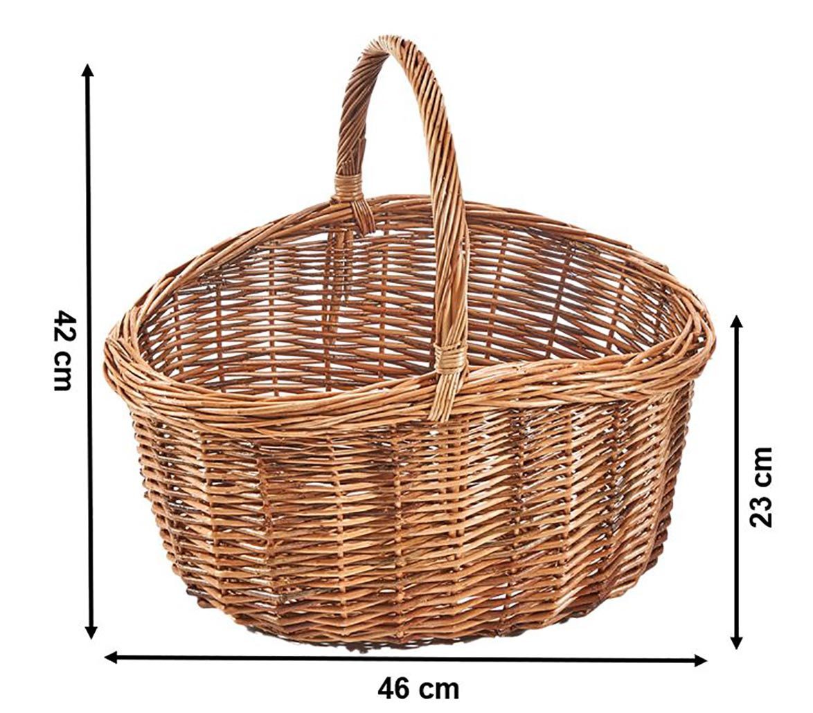 Kobolo Einkaufskorb Korb Weidenkorb LILLY geflochten Shopper Bag, aus Weide günstig online kaufen