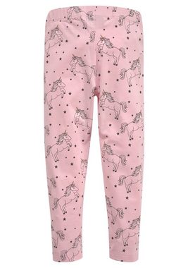 KIDSWORLD Leggings für kleine Mädchen (Packung, 2-tlg) mit 2 Mustervarianten